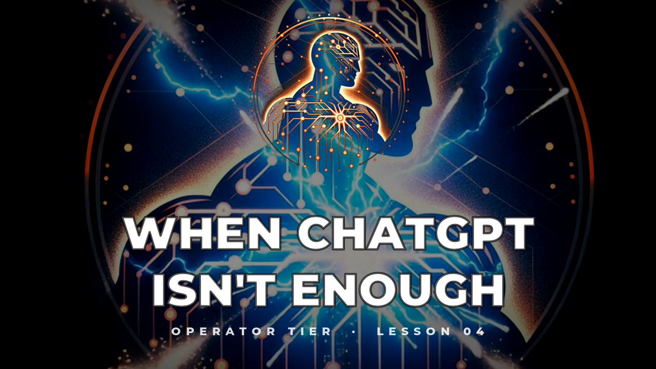 When ChatGPT Isn't Enough