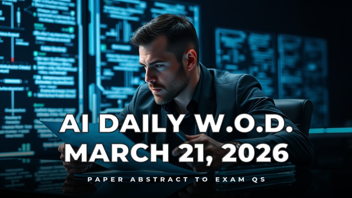 Paper Abstract to Exam Qs