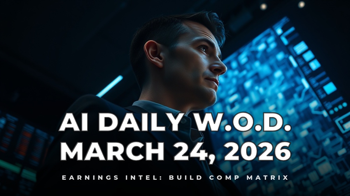 Earnings Intel: Build Comp Matrix
