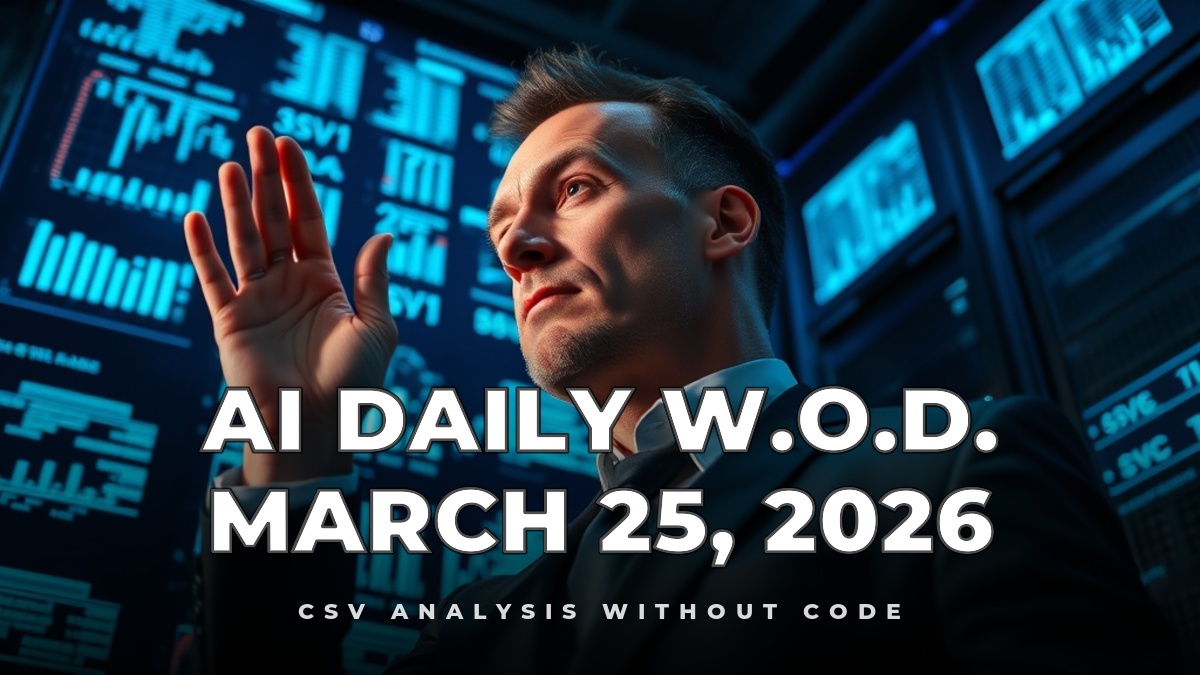 CSV Analysis Without Code